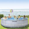 Каркасный бассейн INTEX Prism Frame Chevron 26746 (488х122)