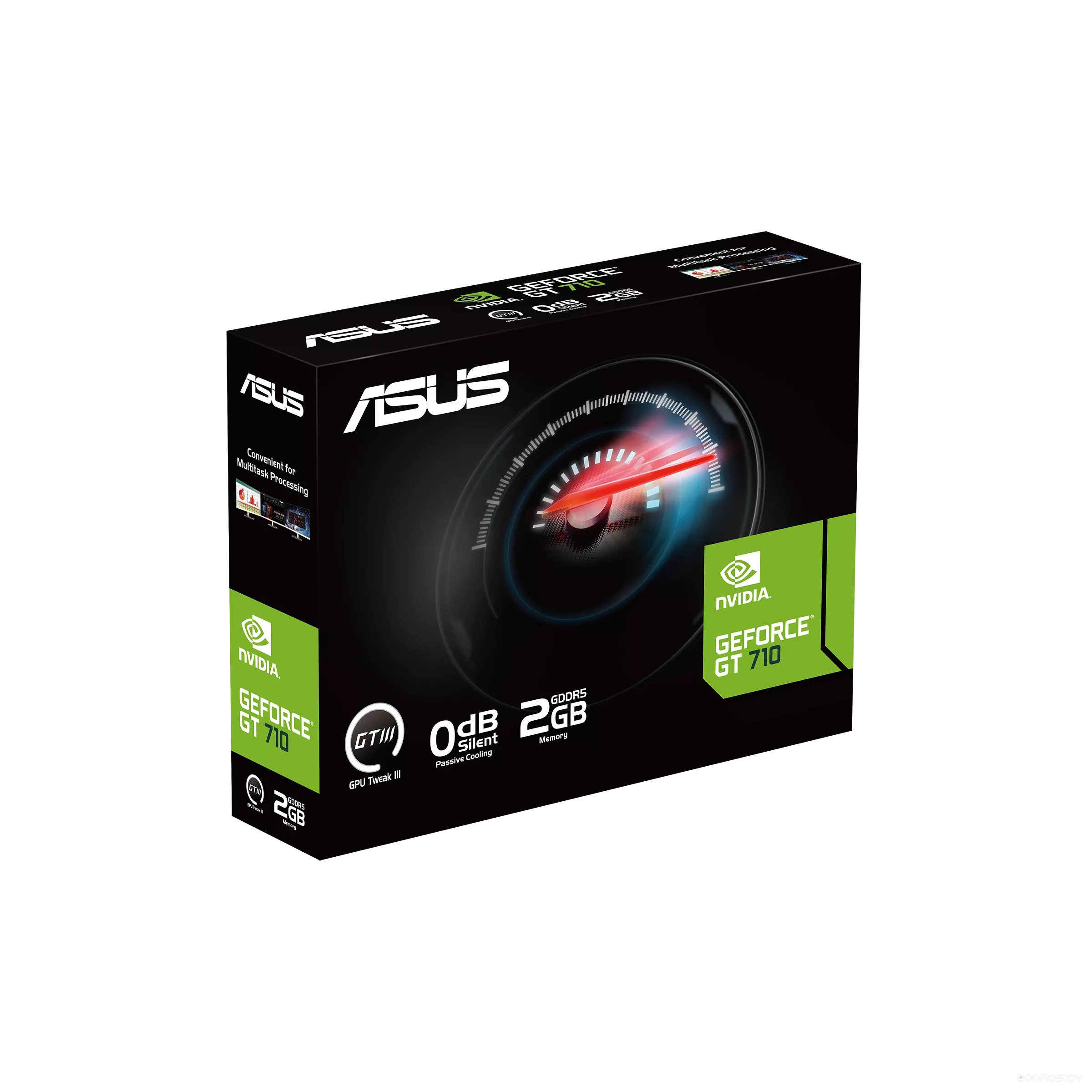 Видеокарта Asus GeForce GT 710 2GB GDDR5 EVO GT710-SL-2GD5-BRK-EVO, фото 4