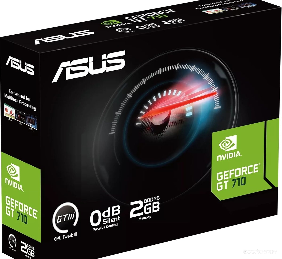 Видеокарта Asus GeForce GT 710 2GB GDDR5 EVO GT710-SL-2GD5-BRK-EVO, фото 5