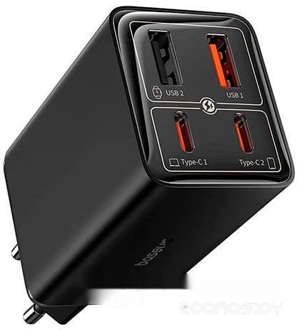 Сетевое зарядное Baseus GaN6 Pro Fast Charger 2C + 2U 100W P10162705112-00 (черный)