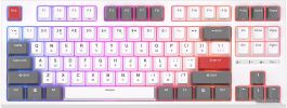 Клавиатура Royal Kludge RK-R87 RGB (белый, RK Red)
