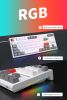 Клавиатура Royal Kludge RK-R87 RGB (белый, RK Red)