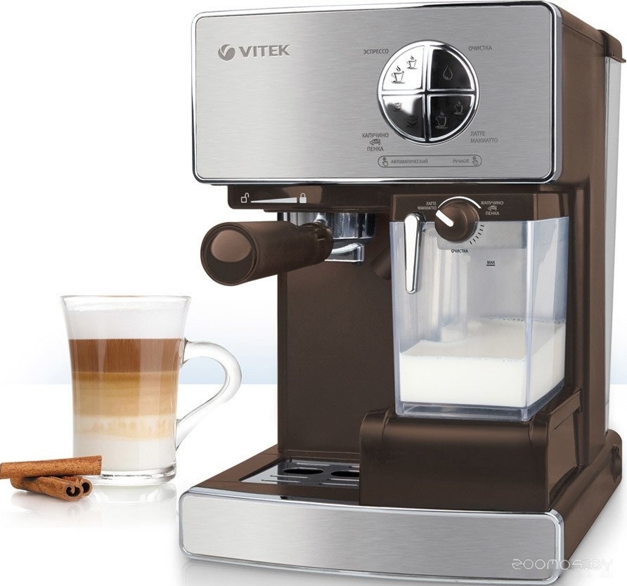 Рожковая кофеварка Vitek VT-1516 SR, фото 4