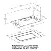 Кухонная вытяжка Meferi INBOX52BK Glass Comfort