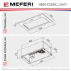 Кухонная вытяжка Meferi INBOX52WH Light