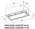 Кухонная вытяжка Meferi INBOX60WH Comfort Plus