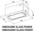 Кухонная вытяжка Meferi INBOX60WH Glass Power