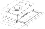 Кухонная вытяжка Meferi SLIDEBOX60BK Light