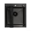 Кухонная мойка ARFEKA ECO AR 450*500 роллер-мат, дозатор BLACK DECOR +RM AR+DS AR