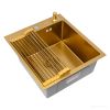 Кухонная мойка ARFEKA ECO AR 450*500 роллер-мат, дозатор GOLD +RM AR+DS AR