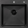Кухонная мойка ARFEKA Eco AR 500*500 Black PVD Nano Decor Volcanic Rock