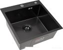 Кухонная мойка ARFEKA Eco AR 500*500 Black PVD Nano Decor Volcanic Rock