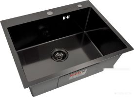 Кухонная мойка ARFEKA ECO AR 600*500 BLACK DECOR MILLET GRAINS