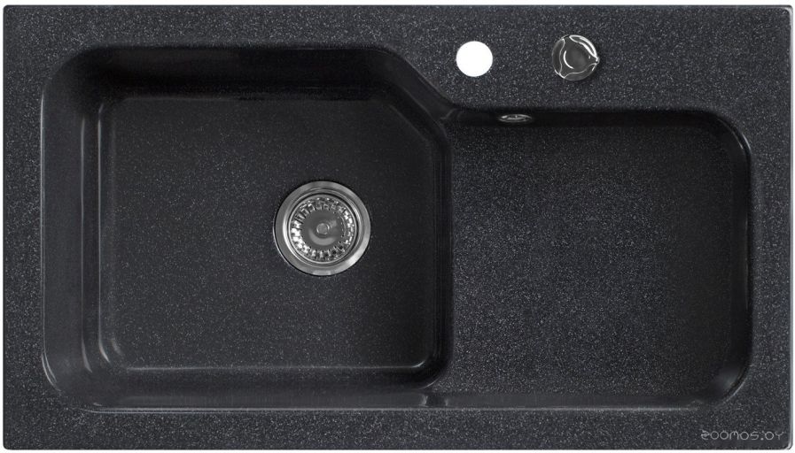 Кухонная мойка Belux SG-REC-HALF-8045-01 (черный)