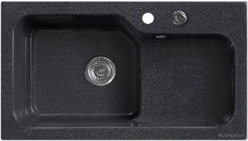 Кухонная мойка Belux SG-REC-HALF-8045-01 (черный)