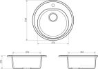 Кухонная мойка Berge BR-5200 (графит матовый)