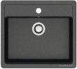 Кухонная мойка Berge BR-5750 + смеситель AM.PM Like Like F8005022 (черный)