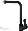 Кухонная мойка Berge BR-5750 + смеситель AM.PM Like Like F8005022 (черный)