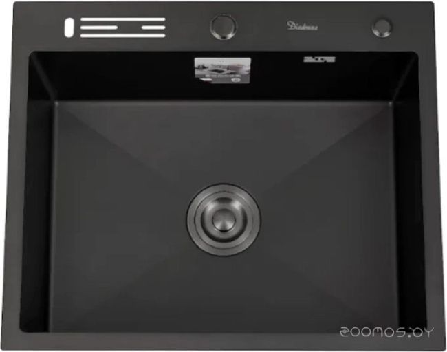 Кухонная мойка Diadonna DS5060BL (с сифоном)