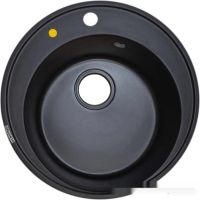 Кухонная мойка Ecoshtein Kreis 500 (черный)
