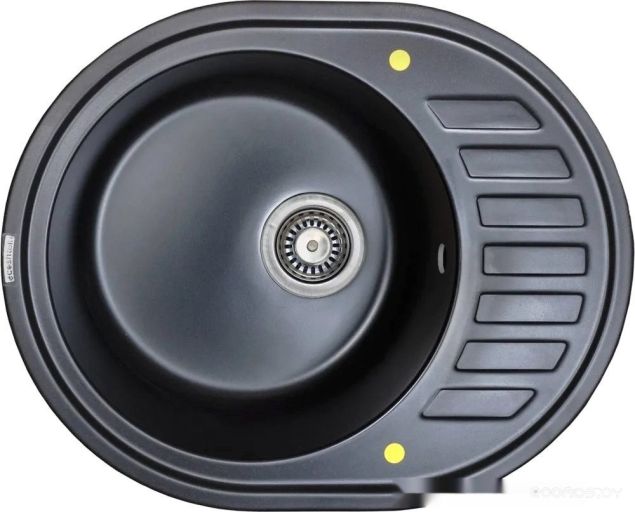 Кухонная мойка Ecoshtein Kreis OV 620 (черный)