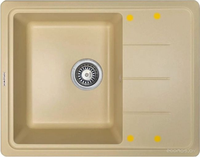 Кухонная мойка Ecoshtein Rechteck 620 (шампань)
