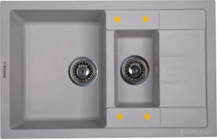 Кухонная мойка Ecoshtein Rechteck 781.5 (серый шелк)