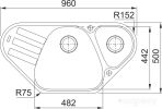 Кухонная мойка Franke Antea AZG 661-E (миндаль)