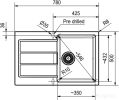 Кухонная мойка Franke S2D 611-78 оникс 143.0618.368