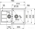Кухонная мойка Franke S2D 651-78 Tectonite 143.0628.385 (белый)
