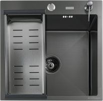Кухонная мойка FUTUR FK 4548 B Eco Embossing (черный нано)