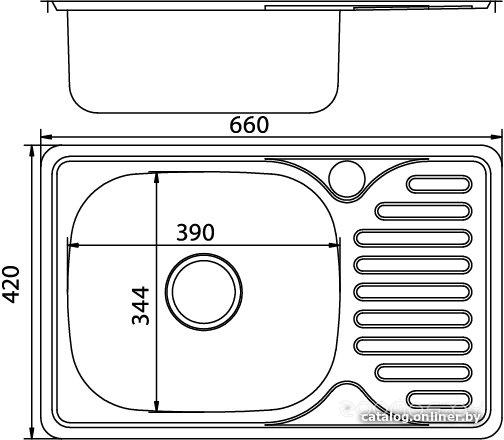Кухонная мойка Mixline 530532, фото 2