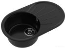 Кухонная мойка GranFest GF-R750L (черный)