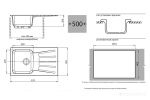Кухонная мойка GranFest GF-S850L (песочный)