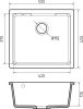 Кухонная мойка GranFest Urban GF-UR-4550 (белый)