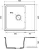 Кухонная мойка GranFest Urban GF-UR-658L (черный)