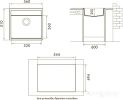 Кухонная мойка Longran Geos GES560.510 (terra/38)