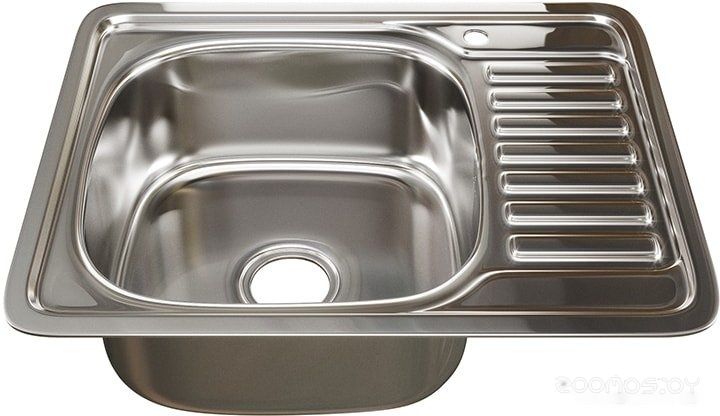 Кухонная мойка Mixline 528192 (левая, полированная, 0.6 мм), фото 1