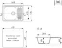 Кухонная мойка Mixline ML-GM18 551972 (серый)