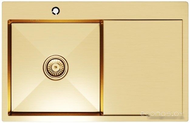 Кухонная мойка Mixline Pro 552918 (золото, с сифоном)