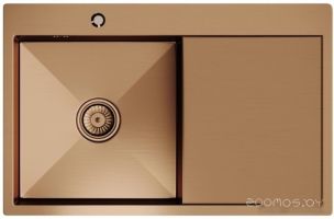 Кухонная мойка Mixline Pro 552921 (бронза, с сифоном)