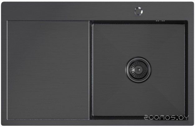 Кухонная мойка Mixline Pro 552923 (черный графит, с сифоном)