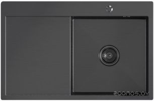 Кухонная мойка Mixline Pro 552923 (черный графит, с сифоном)