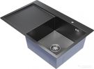 Кухонная мойка Mixline Pro 552923 (черный графит, с сифоном)
