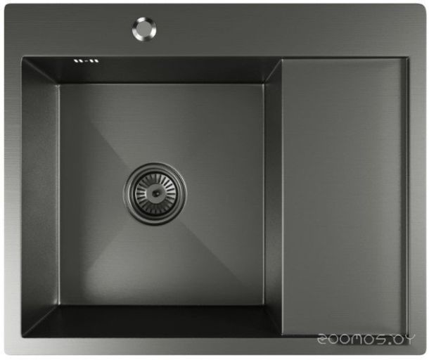 Кухонная мойка Mixline Pro 552926 (черный графит, с сифоном)