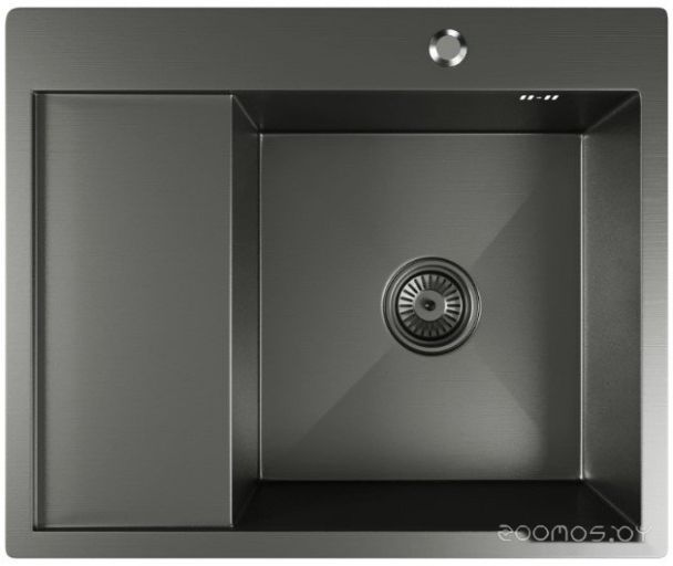 Кухонная мойка Mixline Pro 552929 (черный графит, с сифоном)