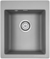 Кухонная мойка Paulmark Leer PM104249-GRM серый металлик