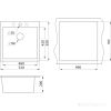 Мойка кухонная Paulmark Praktisch PM105152-DG графит