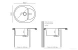 Кухонная мойка Polygran Atol-620 (космос)