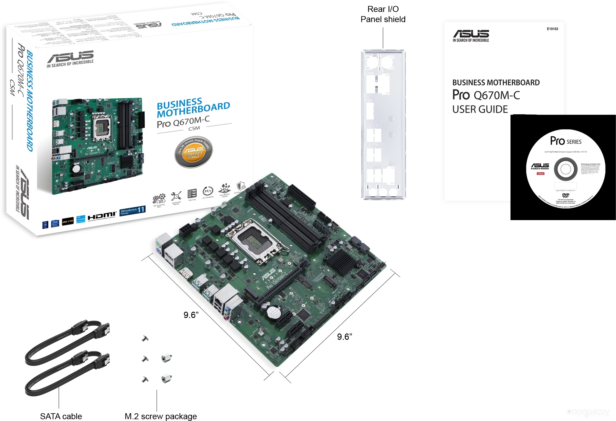 Материнская плата Asus Pro Q670M-C-CSM, фото 7